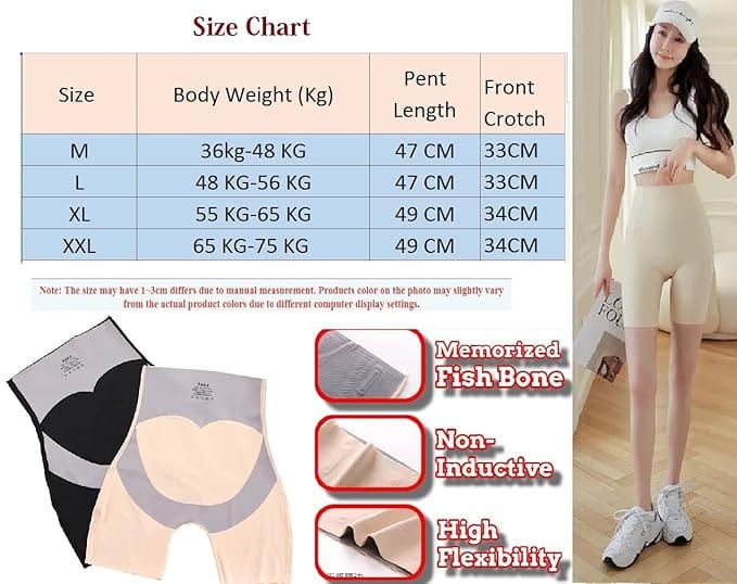 hapewear for Women Tummy Control Shorts High Waist Panty Mid Thigh Body Shaper