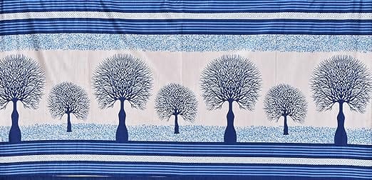 Long Crush Patch Curtain - Blur Tree punch