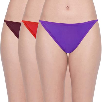 BODYCARE Women's Cotton Printed High Cut Panty(4000_L_Assorted