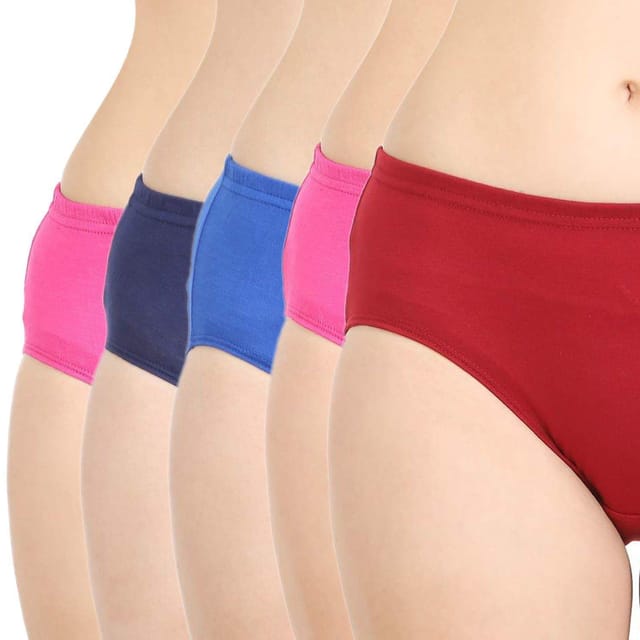 BODYCARE Women's Poly Cotton Solid Panty(71) Pack of 5