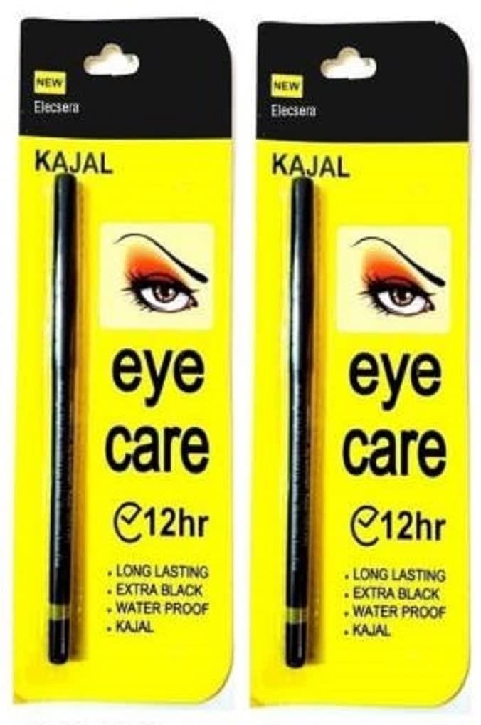 Elecsera Kajal Waterproof Long-Lasting (Pack of 2) (Black, 0.7 g)