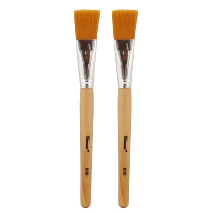 Elecsera Face Pack Brush (Pack of 2) - Wooden