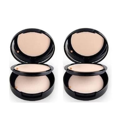 Elecsera 2IN1 PREFECT MATTE FINISH LONG LASTING OIL FREE PRESSED COMPACT Compact Pack Of 2 Compact (Skin, 24 g) Elecsera 2IN1 PREFECT MATTE FINISH LONG LASTING OIL FREE PRESSED COMPACT Compact Pack Of 2 Compact (Skin, 24 g)