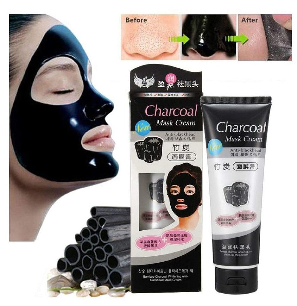 Elecsera Charcoal Anti-Blackhead Peel Off Cream (130 g) - Makeup - Remover | Buy online on ZillyBuy
