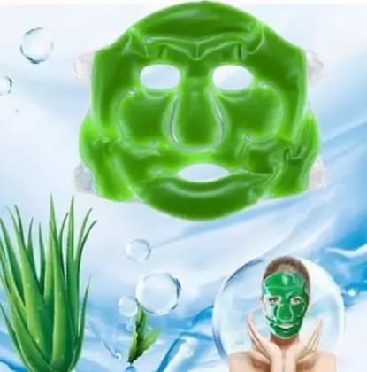 Elecsera Aloe Vera Cool Gel Eye Cooling Gel Full Face Mask Reusable (100 ml)