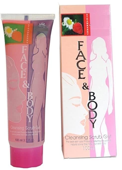 Elecsera Face & Body Cleansing Gel Natural Ingredient to Moisturize and Smoothing Scrub (100 ml)