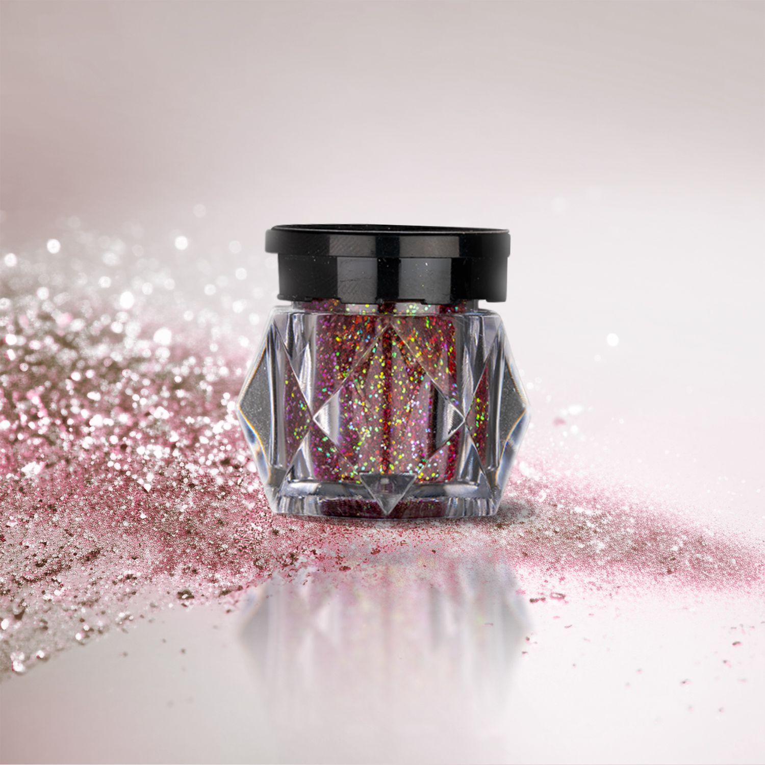 BOBI Holographic Red Duo Chrome Glitter Gel Eyeshadow (10gm)