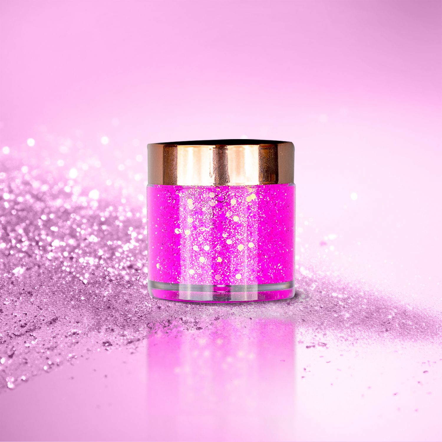 BOBI Pink Gold Duo Chrome Glitter Gel Eyeshadow (10gm)