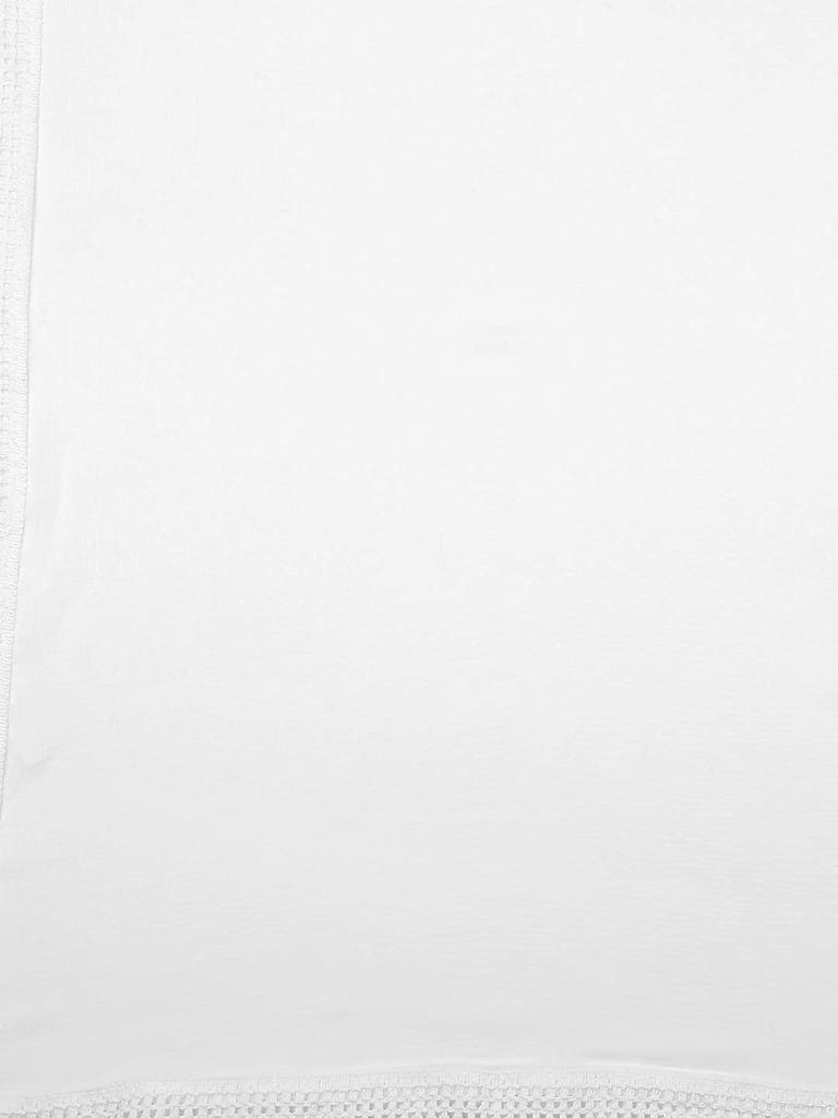 Woman's Plain Chiffon Dupatta with border lace