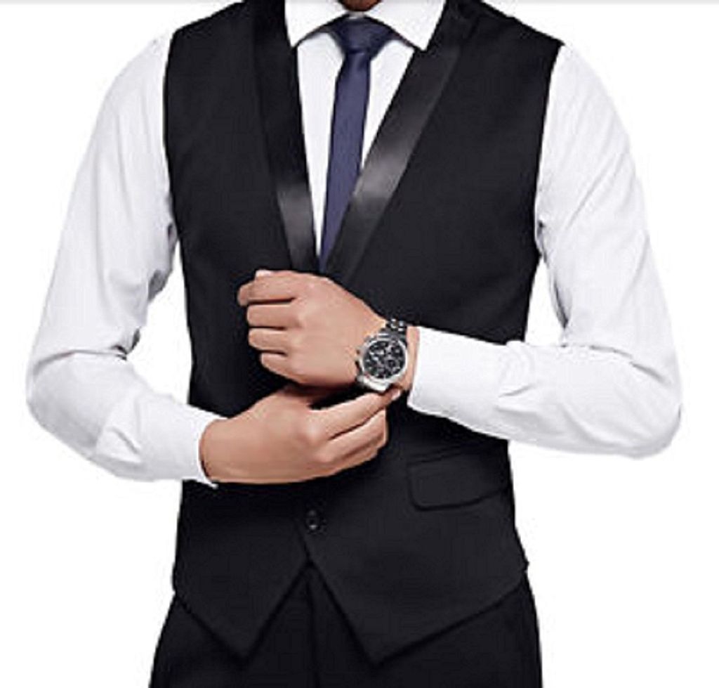 Belario Solid Black Party Wear Super Slim Necktie