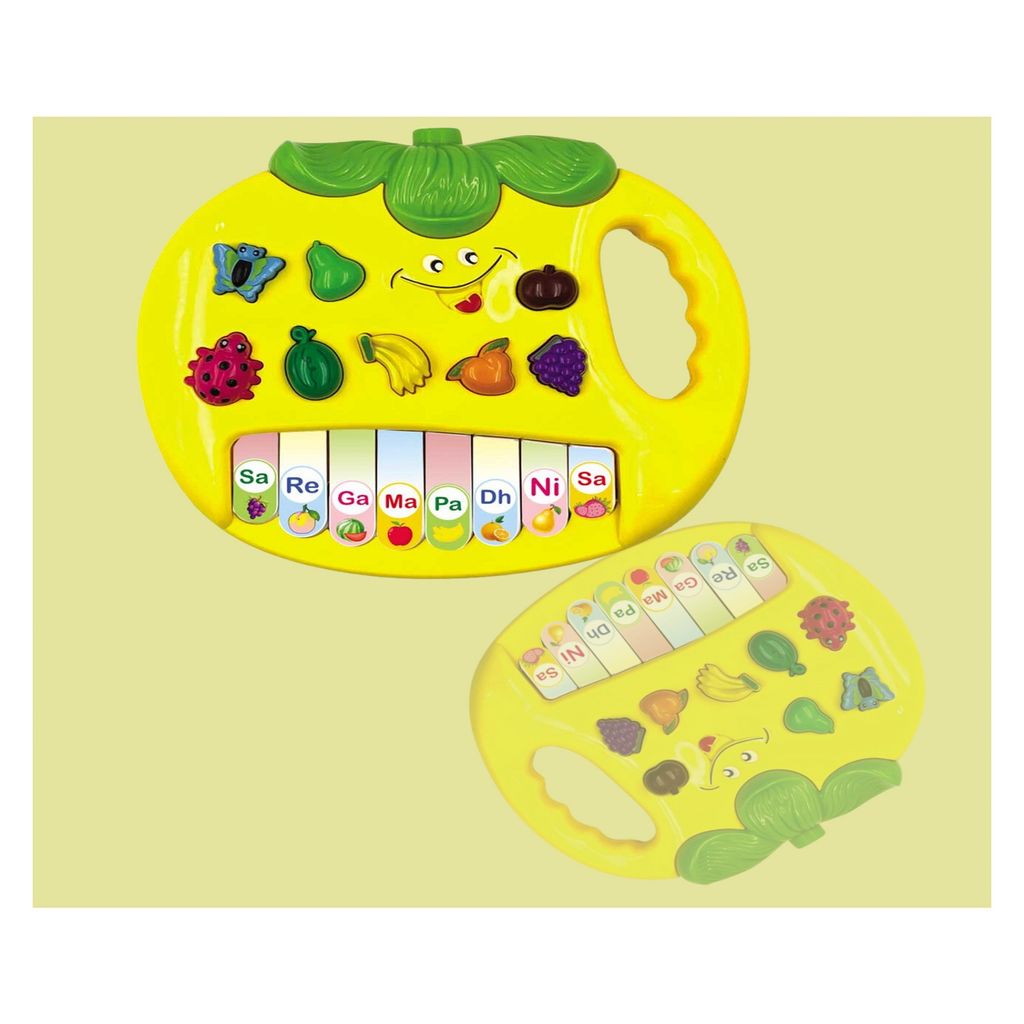 KTRS Enterprise Apple Musical Piano with 3 Modes Sounds Quiz Spellings and Tunes- Yellow - Toys and Games | Buy online on ZillyBuy