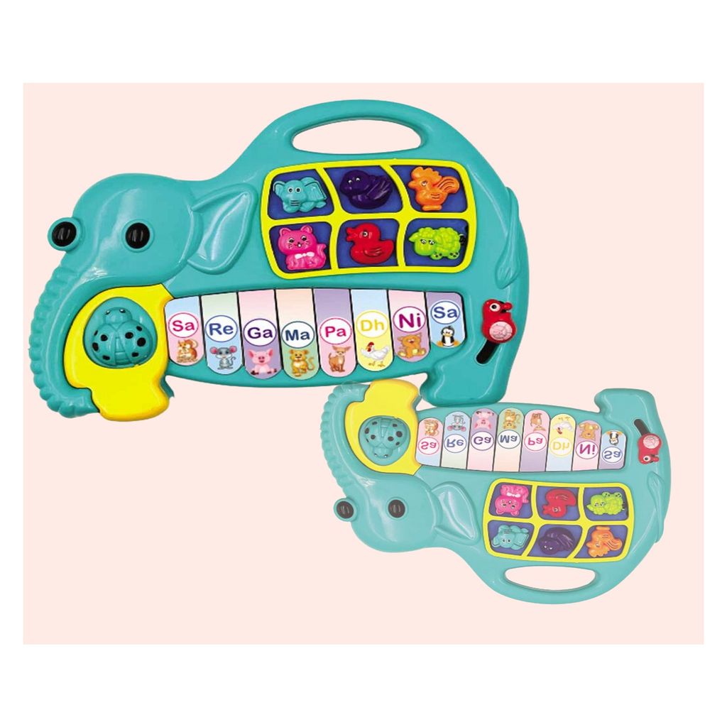 KTRS Enterprise Elephant Musical Piano with 3 Modes Sounds Quiz Spellings and Tunes - Toys and Games | Buy online on ZillyBuy