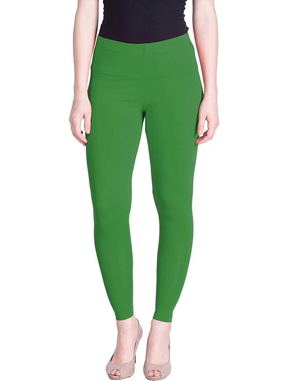 Women's Regular Fit Leggings (Green)