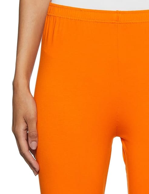 orange Cotton legra leggings for women's at Rs 210 in New Delhi | ID:  2852290158348
