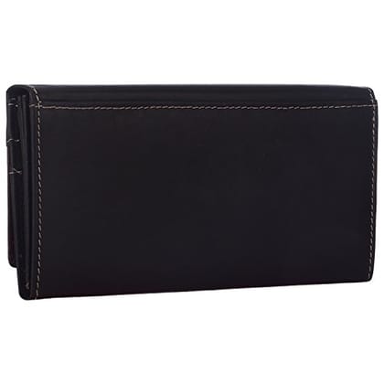 Buy Men Black Leather Wallet Online - 703679 | Van Heusen