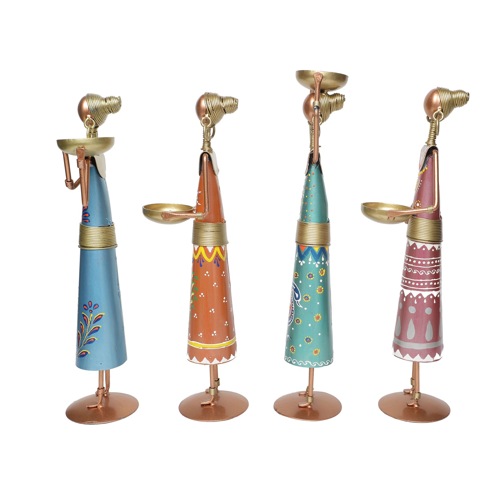THE COCOTIER® Narega Ladies Figurine Set of 4 Showpiece for Table Decor, Home Decor Items, Table Decorative Items.