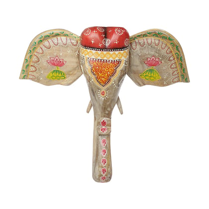 The Cocotier® wooden elephant head. A beautiful animal head and unique addition to any home or office decor.