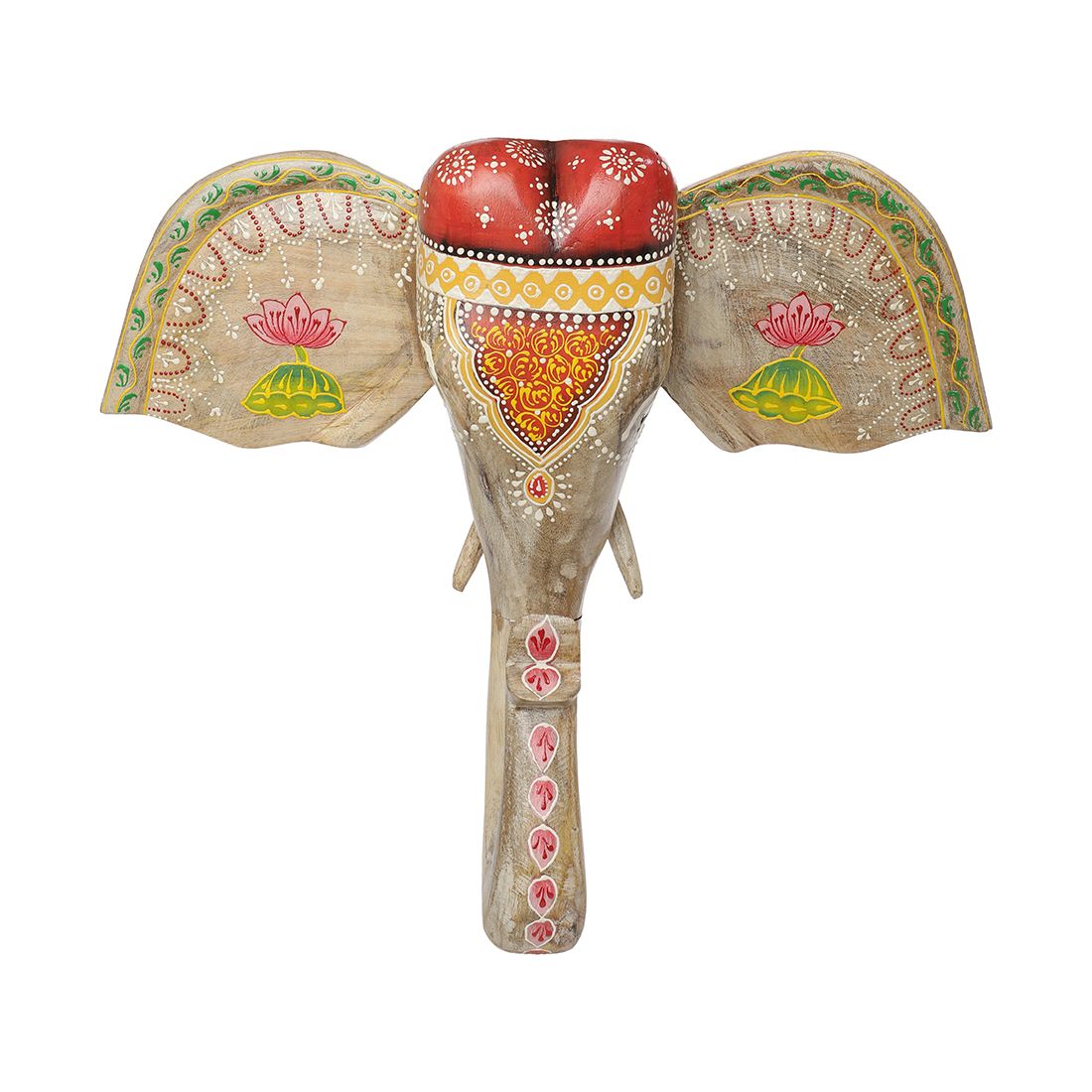 The Cocotier® wooden elephant head. A beautiful animal head and unique addition to any home or office decor.