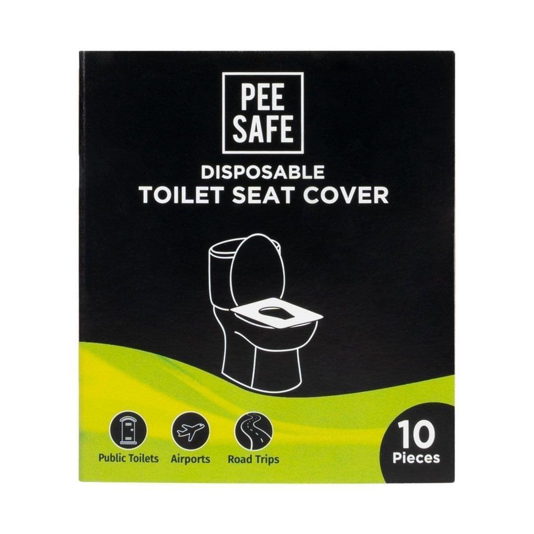 Pee Safe Disposable Toilet Seat Covers | Protects Against Germs | Reduces The Risk Of UTI | For Public Toilets | Travel-Friendly | Environment Friendly | Pack Of 10