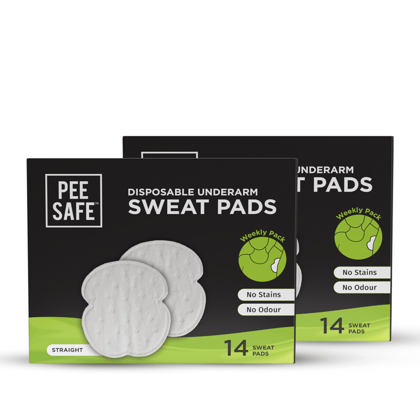 Pee Safe Disposable Underarm Sweat Pads - Straight | Pack Of 2