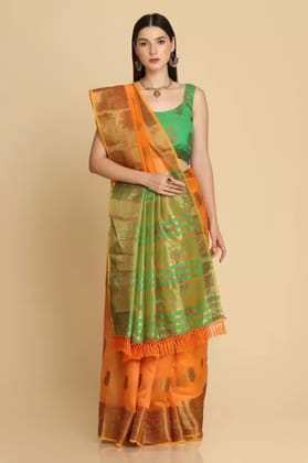 ASISA  Woven Daily Wear Organza Saree