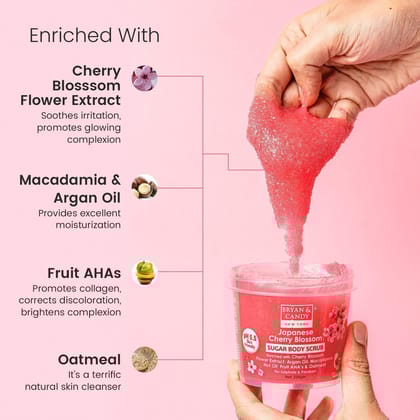 Bryan & Candy Japanese Cherry Blossom Sugar Body Scrub 250Gm Bryan & Candy Japanese Cherry Blossom Sugar Body Scrub 250Gm