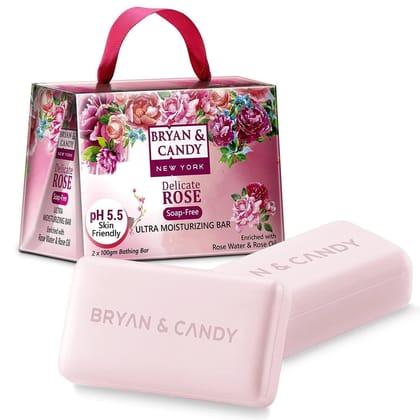 Bryan & Candy Delicate Rose Bathing Bar
