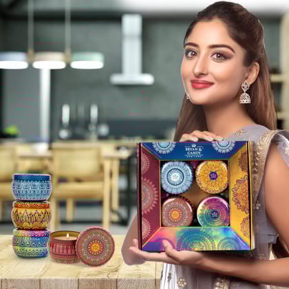 Bryan & Candy Cherry, Sandalwood, Neroli Lavender Candle (Pack Of 4)