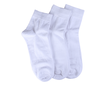 Men's White Formal Socks Set Of 3