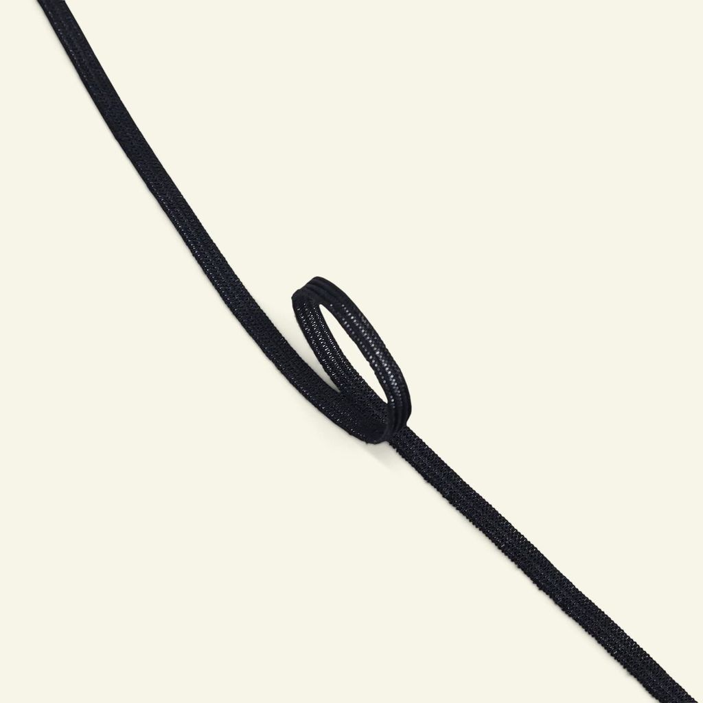 Cossess Premium Elastic | 4mm | 50 Meters | Black | Used for Making Scrunchie, face mask, Stitching, Sewing and Other DIY Items