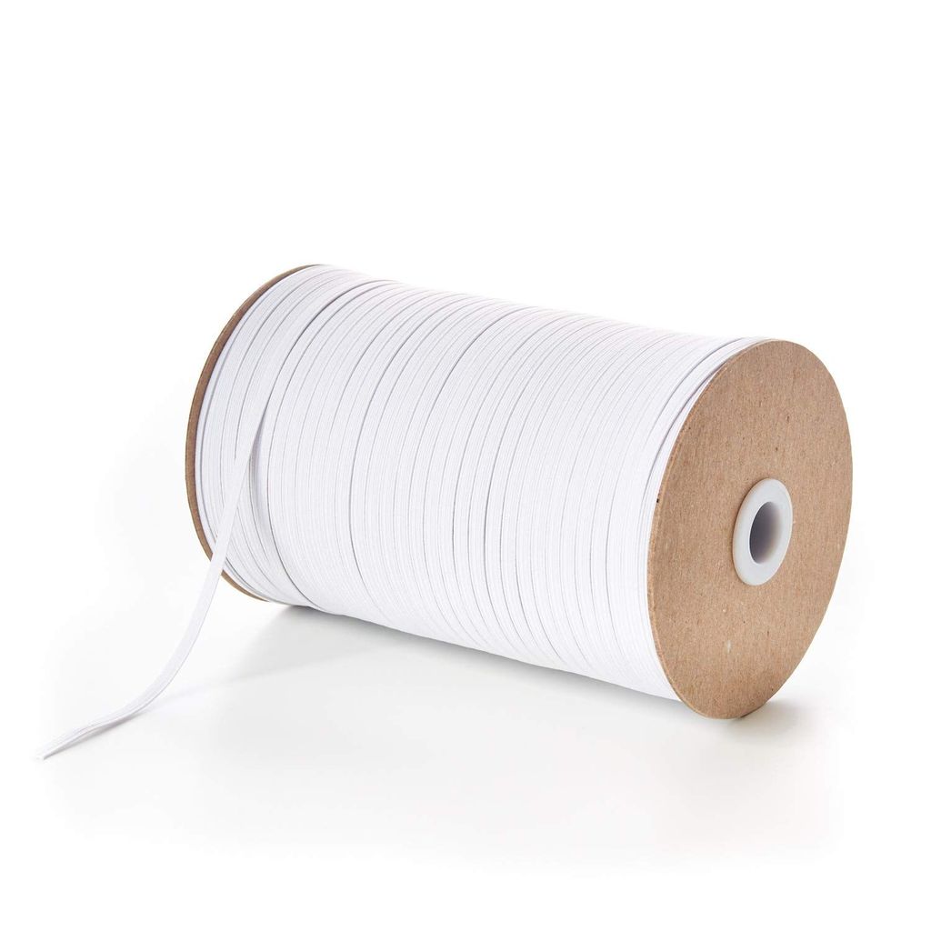 Cossess Premium Elastic | 4mm | 20 Meters | White | Used for Making Scrunchie, face mask, Stitching, Sewing and Other DIY Items