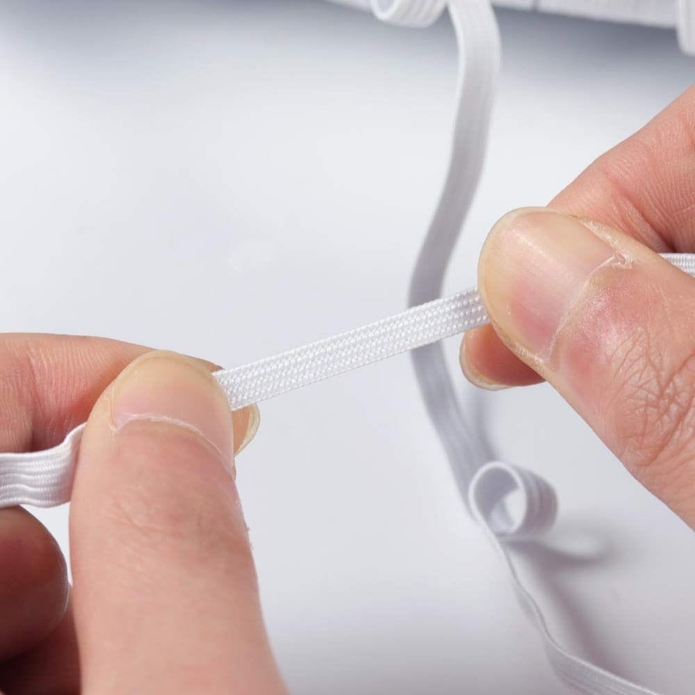 Venus Aqua Elastic String for Mask Sewing, Elastic Knitted Crochet for Mask Making and Knit Sewing Crafts DIY Earloop for Mask Bent