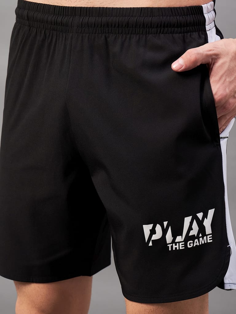Masch Sports Men's Sports Wear, Active Wear, Gym, Running & Training Shorts with Zipper Pockets and Side Curved Slits