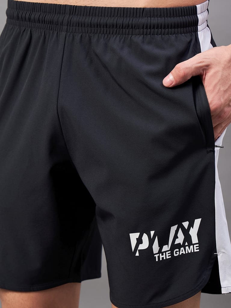 Masch Sports Men's Sports Wear, Active Wear, Gym, Running & Training Shorts with Zipper Pockets and Side Curved Slits