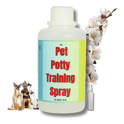 KE9 Pet Potty Training Spray - Effective Dog and Cat Urine Stain Remover and Odor Cleaner with Enzymatic Formula"