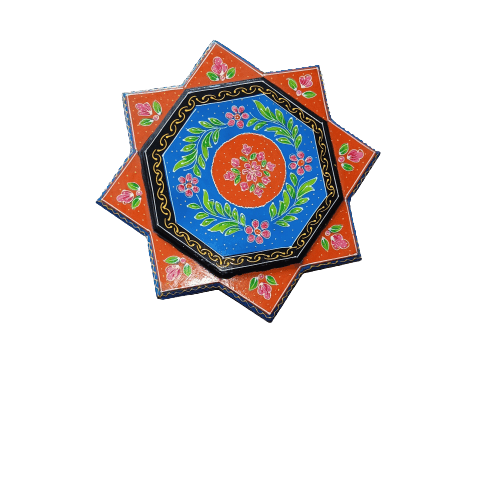 Hand Painted Decorative Chowki Bajot – For Living Room Decor & Sitting