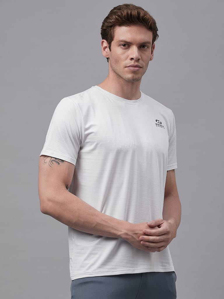 Masch Sports Men’s Dri-Fit Sports & Active Wear, Running & Training Half Sleeves Polyester Round Neck T-Shirt