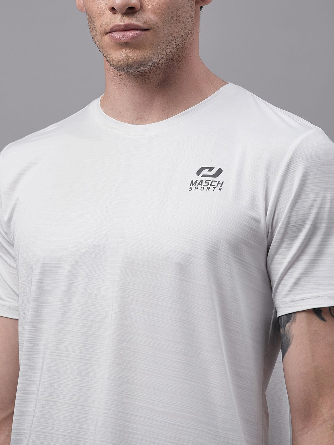 Masch Sports Men’s Dri-Fit Sports & Active Wear, Running & Training Half Sleeves Polyester Round Neck T-Shirt