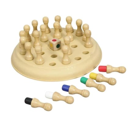 PLUSPOINT Memory Chess Game, Color Memory Plastic Chess, Funny Block Board Game,Memory Match Stick Chess Game,Parent-Child Interaction Toy, Brain Teaser for Boys and Girls Age 3 and Up