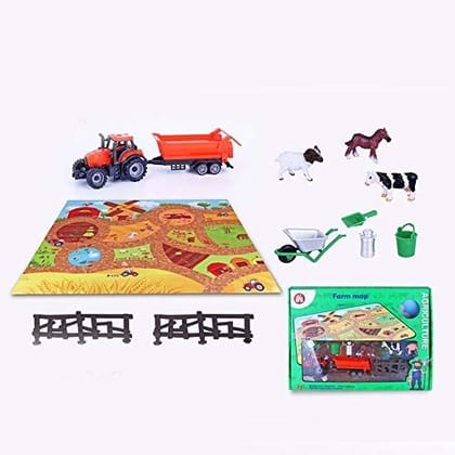 PLUSPOINT Farm Map Agriculture of Boys Young Farmers for Age 3+ Boys