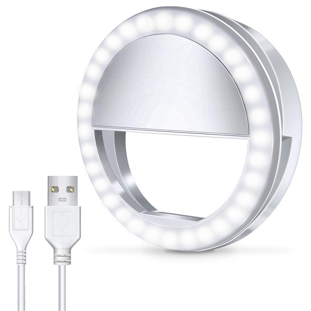 Ekdant Selfie Enhancing Rechargeable Ring Light with 3 Level of Brightness for Photography Video Calling (Smart Phones Laptop Tablet) 36 LED