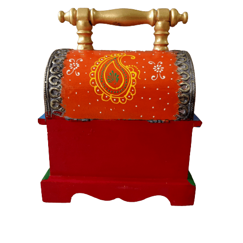 Wooden Antique Wooden Box | Trunk Storage Decor Box