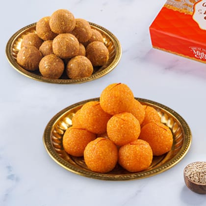 Besan Laddu (500g) & Motichur Laddu (500g) Combo