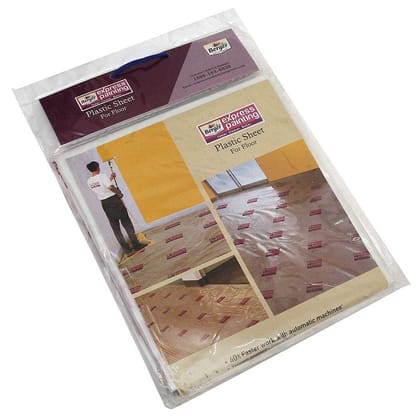 Berger Paints Express Painting Plastic Sheet Cover for Floor 48" x 120"