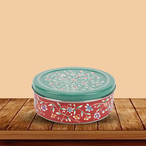 The Cocotier® Hand Crafted Stainless Steel Red Floral Design Spice box | Masala box, spice box for kitchen, masala dani for kitchen | Hand painted masala box for kitchen, masala box for kitchen. The Cocotier® Hand Crafted Stainless Steel Red Floral Design Spice box | Masala box, spice box for kitchen, masala dani for kitchen | Hand painted masala box for kitchen, masala box for kitchen.