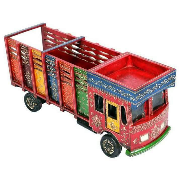 Wooden Hand Painted Truck/Toy[ pack of 2 ]