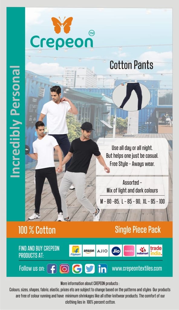 Crepeon Mens Track Pants