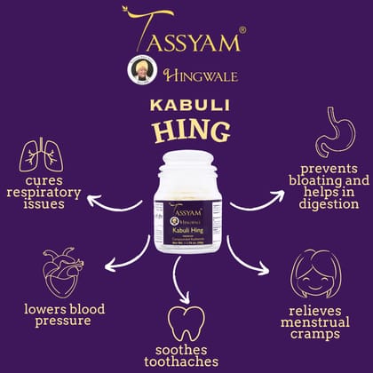 Tassyam Hingwale Premium Kabuli Hing 50g | Hand Pounded & Natural