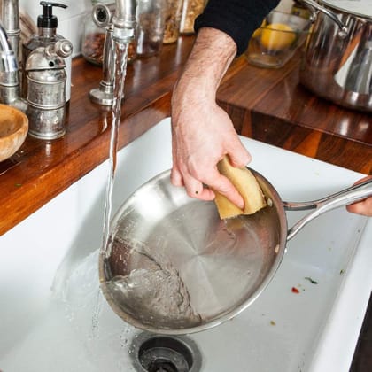 VIVA SMART'S Tri-ply Frying Pan Healthy Cooking (Zero Non-Stick Coating)(Stainless Steel+Aluminium+Stainless Steel PLY) (26)