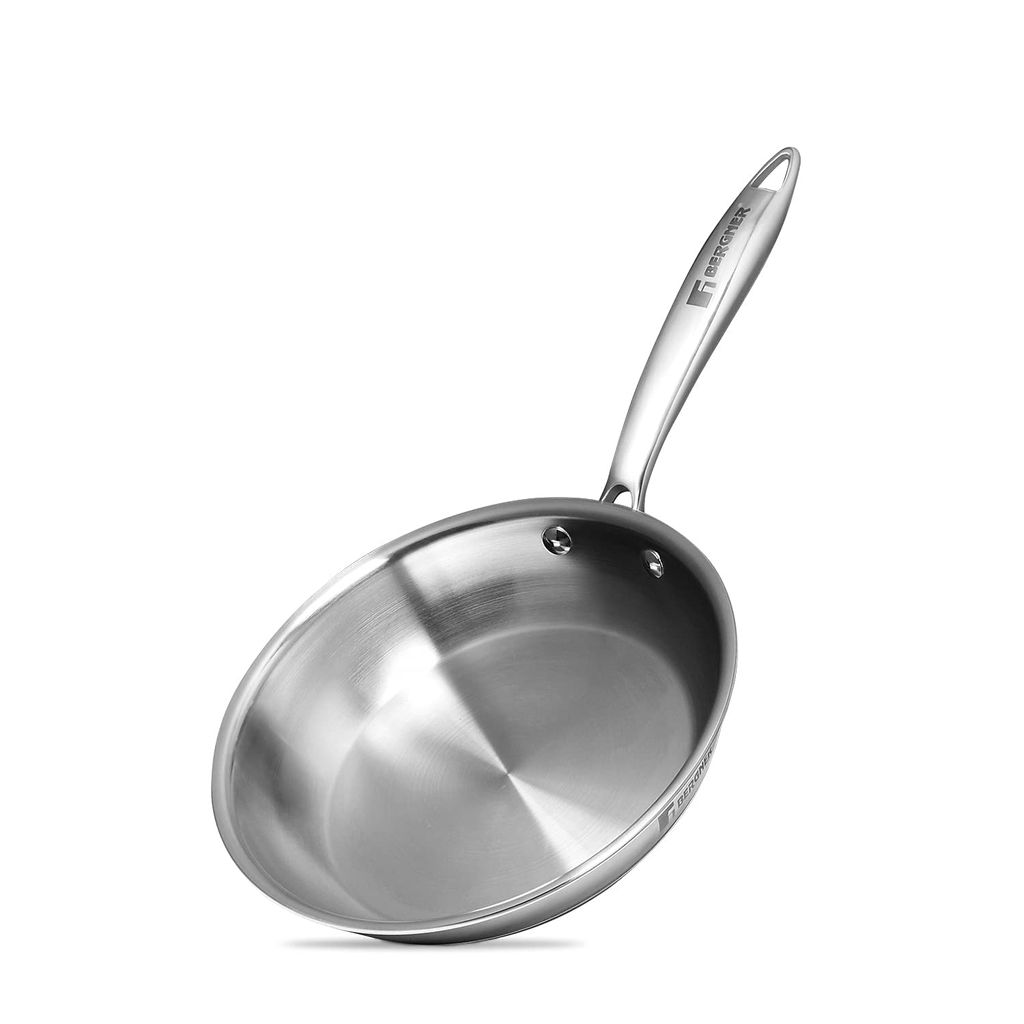 VIVA SMART'S Tri-ply Frying Pan Healthy Cooking (Zero Non-Stick Coating)(Stainless Steel+Aluminium+Stainless Steel PLY) (20) - Cookware | Buy online on ZillyBuy